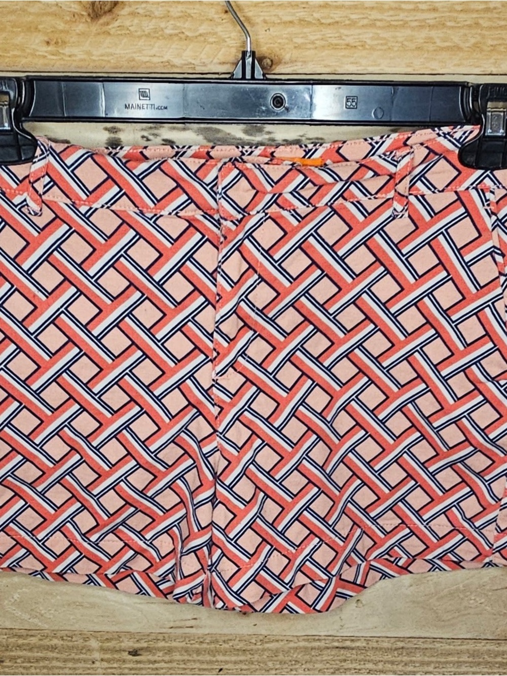 Joe Fresh Coral Geometric Print Women's Shorts